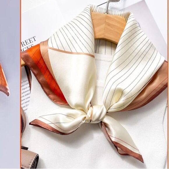 Block Print Silky Scarf - Picture 4 of 4